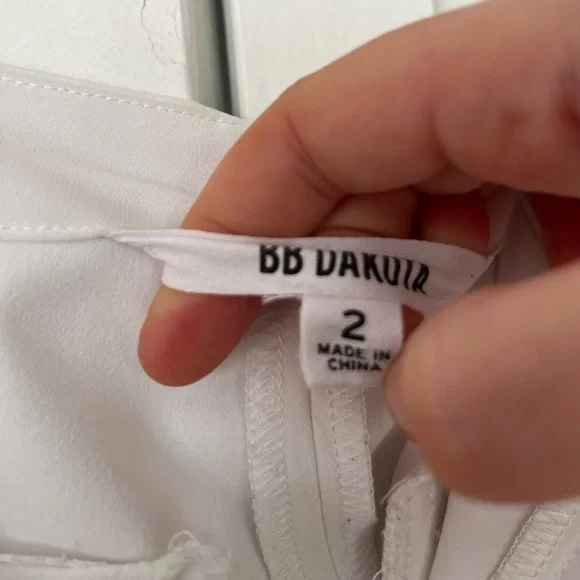 BB Dakota Striped Button Pants - Picture 4 of 4